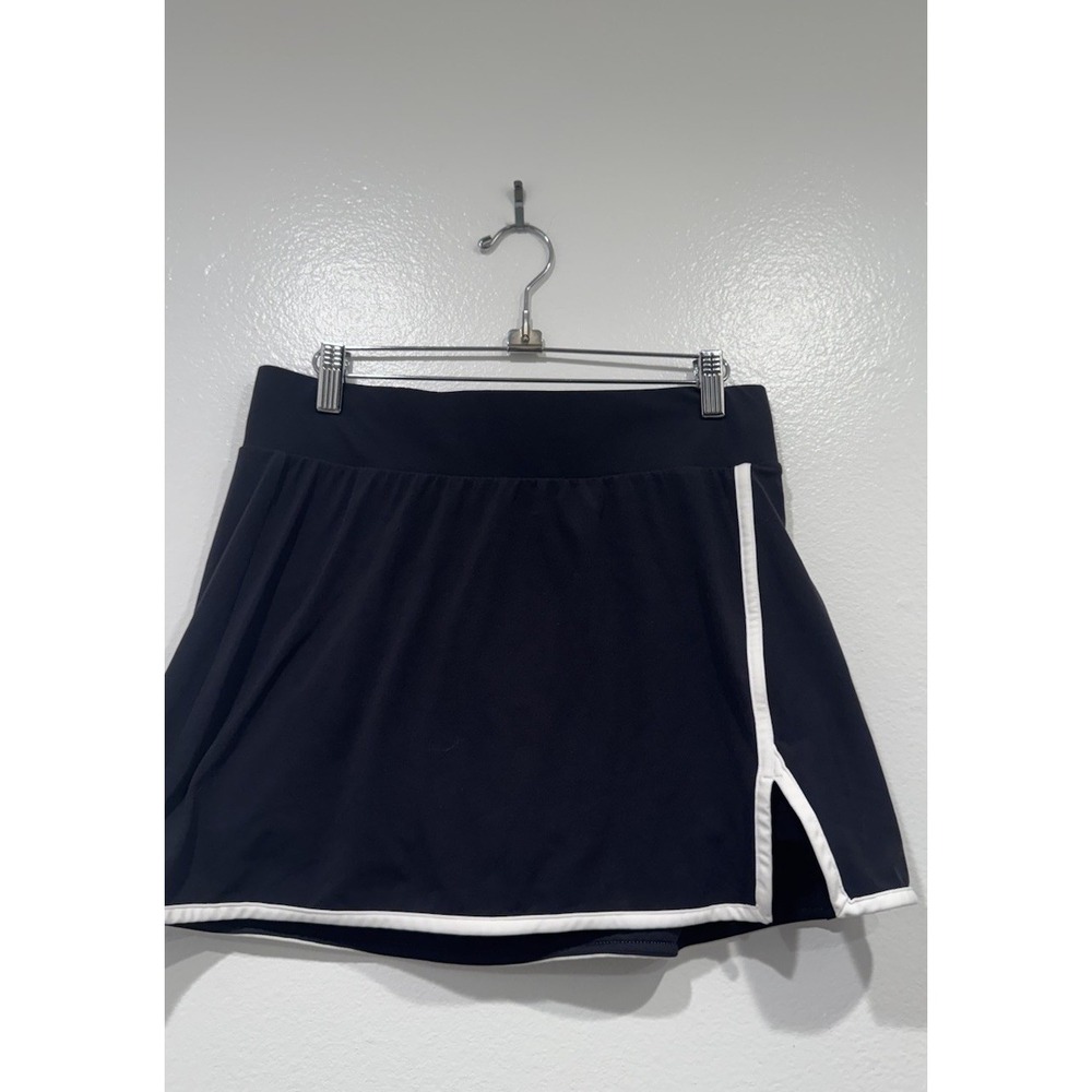 All In Motion Black White Trim Athletic Skort Skirt Golf Tennis Size Medium